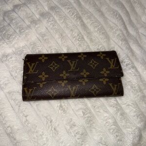 Louis Vuitton Dark Brown Monogram Sarah Wallet